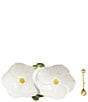 Mud Pie White Flower Double Tidbit Set - Image 1