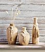 Color:Dark Beige - Image 2 - White House Collection Wood Accent Beads With Tassel Vase
