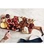 Color:Brown - Image 2 - Wine & Cheese Charcuterie Serving Board