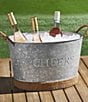 Color:Silver - Image 2 - Wine Cheers Party Tub