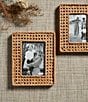 Mud Pie Woven Cane Picture Frame, Color:Beige - Image 2