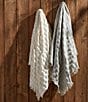 Color:Grey - Image 2 - Woven Waffle Fringed Cozy Throw Blanket