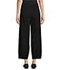 Multiples Solid Twill No Waist Side Panel Elastic Hem Cropped Pants - Image 2