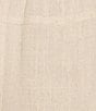 Multiples Coordinating Textured Slub Elastic Drawstring Double Fringe Flounce Hem Cropped Pants - Image 4