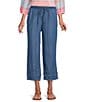 Multiples Drawstring Elastic Waist Pull-On Crop Pants - Image 1
