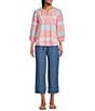 Multiples Drawstring Elastic Waist Pull-On Crop Pants - Image 3