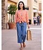 Multiples Drawstring Elastic Waist Pull-On Crop Pants - Image 5