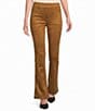 Multiples Faux Suede Flared Full Length Pull-On Pants - Image 1