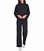 Multiples Knit Turtleneck 3/4 Sleeve Drop Shoulder Top - Image 3