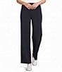 Multiples Knit Wide Leg Pull-On Ankle Pants - Image 1