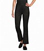 Multiples Petite Size Faux Suede Flared Full Length Pull-On Pants - Image 1