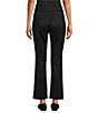 Multiples Petite Size Faux Suede Flared Full Length Pull-On Pants - Image 2