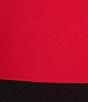 Multiples Petite Size Funnel Neck 3/4 Dolman Sleeve Contrast Trim Sweater - Image 4