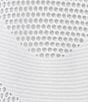 Color:White - Image 4 - Petite Size Jacquard Knit 3/4 Sleeve Pleated Flounce Hem Open-Front Jacket