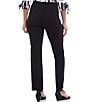 Color:Black - Image 2 - Slimsation® by Multiples Petite Size Pull-On Relaxed Straight Leg Pants