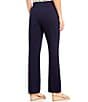 Color:Midnight - Image 2 - Slimsation® by Multiples Petite Size Pull-On Relaxed Straight Leg Pants