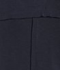 Multiples Petite Size Quarter Zip Mock Neck Long Raglan Sleeve Top - Image 4