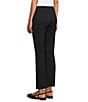 Multiples Petite Size Solid 4-Way Stretch Ponte Elastic No-Waist Pintuck Pull-On Ankle Pants, Color:Midnight - Image 4