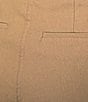 Multiples Petite Size Solid Fine Line Twill Eyelet Embroidered Hem Pull-On Ankle Pants, Color:Tan - Image 4