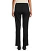 Multiples Petite Size Stretch Denim Flare Leg Pull-On Pants, Color:Black Indigo - Image 2