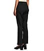 Multiples Petite Size Stretch Denim Flare Leg Pull-On Pants, Color:Black Indigo - Image 4