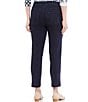 Color:Denim - Image 2 - Slimsation® by Multiples Petite Size Stretch Twill Pull-On Ankle Pants