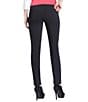 Color:Black - Image 2 - Slimsation® by Multiples Petite Size Stretch Twill Pull-On Ankle Pants