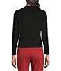 Multiples Petite Size Sweater Knit Mock Neck Long Sleeve Top - Image 2