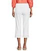 Multiples Petite Size Twill Pull-On Crop Pants - Image 2