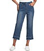 Multiples Petite Size Twill Pull-On Crop Jeans - Image 1