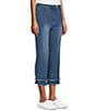 Multiples Petite Size Twill Pull-On Crop Jeans - Image 3