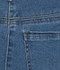 Multiples Petite Size Twill Pull-On Crop Jeans - Image 5