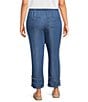 Multiples Plus Size Drawstring Elastic Waist Pull-On Crop Pants - Image 2