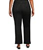 Multiples Plus Size Faux Suede Flared Ankle Length Pull-On Pants - Image 2