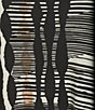 Multiples Plus Size Knit Color Block Stripe Geometric Print Embellished Neckline 3/4 Sleeve Top, Color:Multi - Image 6