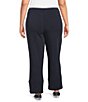 Multiples Plus Size Knit Drawstring Tulip Hem Lantern Pants - Image 2