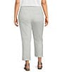 Multiples Plus Size Solid Garment Dyed 4-Way Stretch Pull-On Crop Pants - Image 2