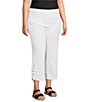 Multiples Plus Size Straight Leg Double X-Strap Hem Pull-On Pants - Image 3