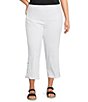 Multiples Plus Size Straight Leg Double X-Strap Hem Pull-On Pants - Image 1