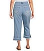 Multiples Plus Size Stretch Pull-On Cropped Jeans - Image 2