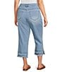 Multiples Plus Size Stretch Pull-On Cropped Jeans - Image 3