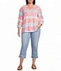 Multiples Plus Size Stretch Pull-On Cropped Jeans - Image 5