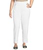 Multiples Plus Size Stretch Straight Leg Fringe Hem Pull-On Denim Ankle Jeans,Specials : American Fashion Style Bags On Sale Multiples Plus Size Stretch Straight Leg Fringe Hem Pull-On Denim Ankle Jeans,Specials : American Fashion Style Bags On Sale
