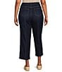 Multiples Plus Size Two-Way Stretch Garment Dyed Crop Pant - Image 2