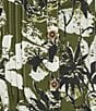 Multiples Plus Size Woven Floral Multi Print Point Collar 3/4 Roll-Tab Sleeve Button-Front Crinkle Shirt - Image 4
