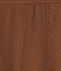 Multiples Plus Size Woven Point Collar Long Roll-Tab Sleeve Snap Front Jacket - Image 6