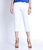 Color:White - Image 1 - Slimsation® by Multiples Pull-On Capri Pants