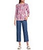 Multiples Slimsation® by Multiples Petite Size Fringe Front Seam Crop Pants - Image 3