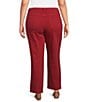 Multiples Slimsation® by Multiples Plus Size Double Top Stitch Front Seam Fringe Cropped Pant - Image 2