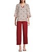 Multiples Slimsation Stretch Denim Flat Front Crop Length Pants - Image 3